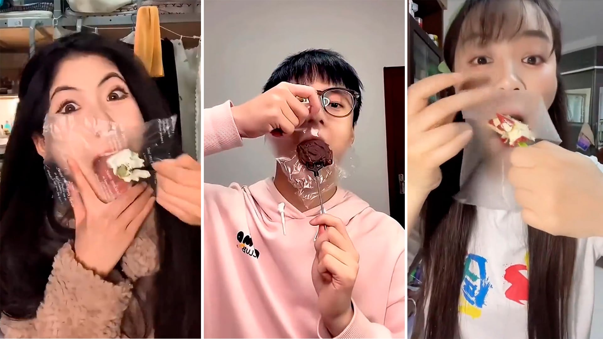 Comer con un plástico en la boca: la última propuesta en redes sociales que fomenta los trastornos de la conducta alimentaria